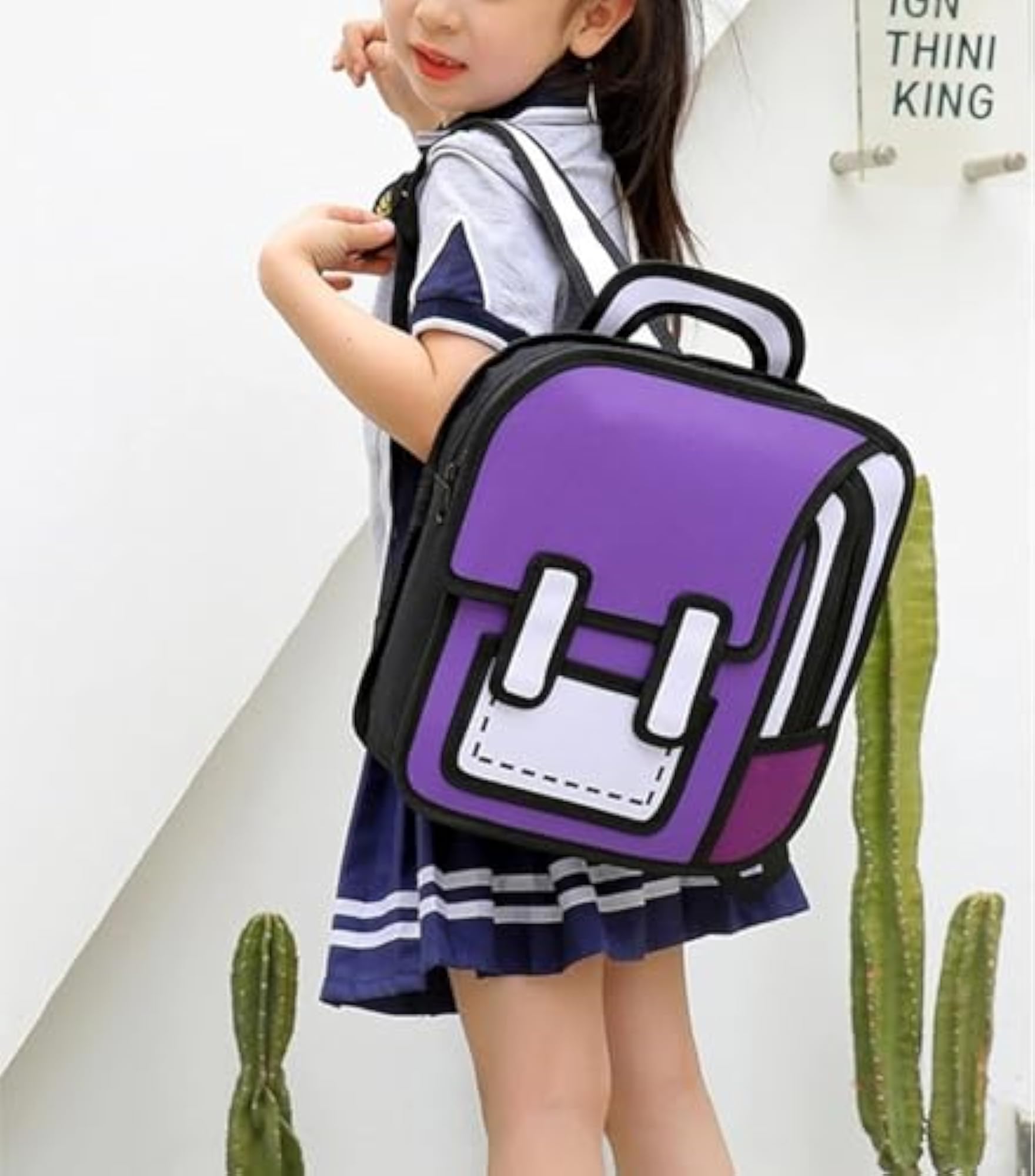Cute 3D Cartoon Bookbag for Kids