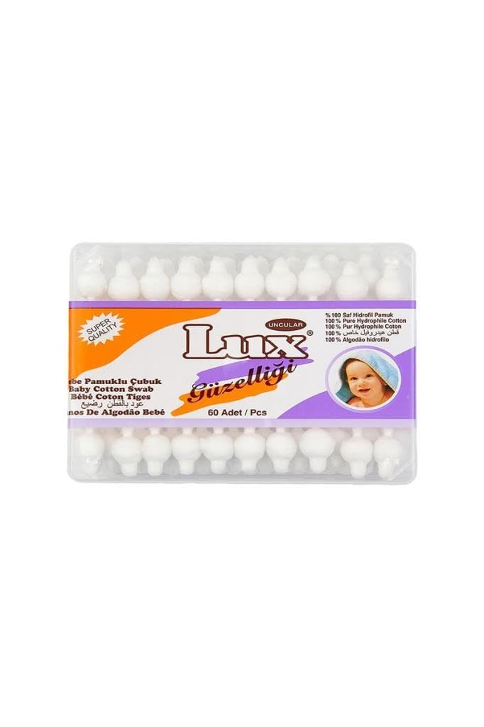 Lux Pamuklu 60 Adet Bebek Kulak Çubuğu