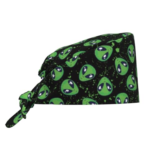 Image of Working Cap Scrub Cap with Sweatband Adjustable Unisex Women Tie Back Hat Nurse Surgical Caps