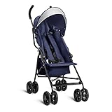 Costzon Lightweight Umbrella Baby Stroller Toddler Travel Sun Canopy with Storage Basket (Dark Blue)