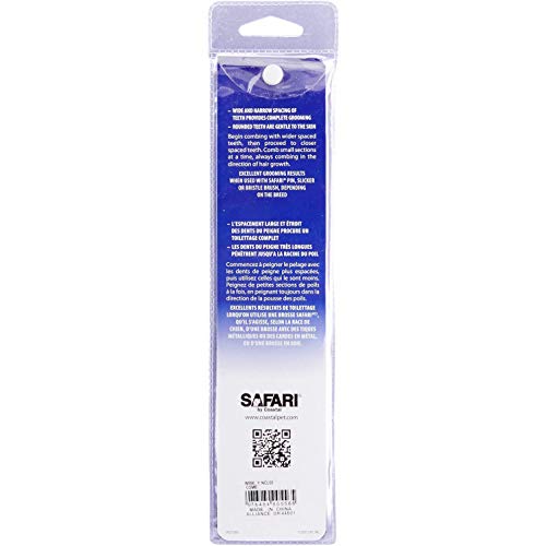 Safari Pet Products Medium Coarse Metal Dog Grooming Comb - Image 5