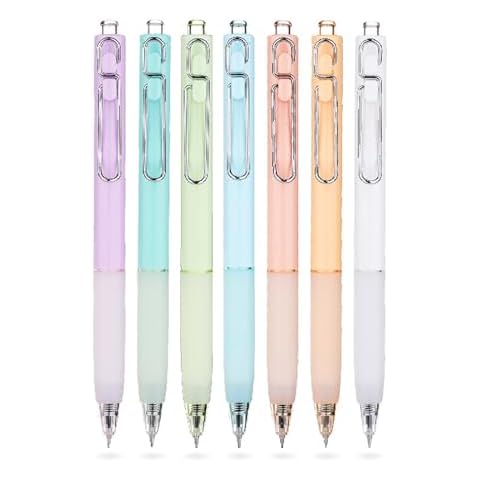 PapaBear retractable gel Pens Black Ink Retractable Pen for Writing Office Pen, 0.5mm Black ink (Multicolor) Cover