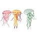 VGEBY Medusa Ornamento, 3 Pezzi Educativi PVC Morbido Medusa Figurine Giocattolo Modello Animale Decorativo di Natale(Set da Tre)