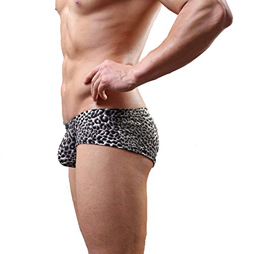 Calcinha masculina sexy de bambu com cintura baixa K-Men, Black-2, X-Large