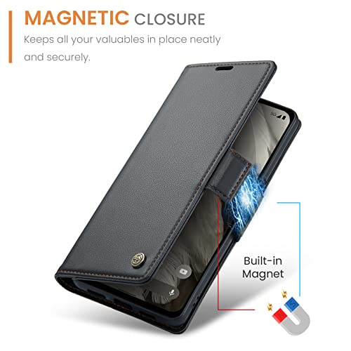 Étui Google Pixel 8a housse clapet noir idéale pour les déplacements professionnels - 4