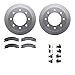Dynamic Friction Company Rear Geospec Brake Rotors with 5000 Advanced Brake Pads includes Hardware 4512-48142