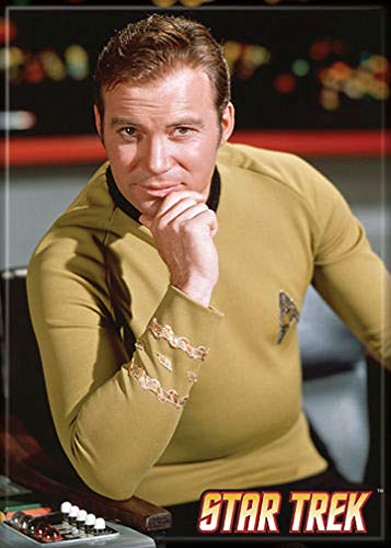 Image of Ata-Boy Star Trek Captain Kirk 2.5" x 3.5" Magnet for Refrigerators and Lockers