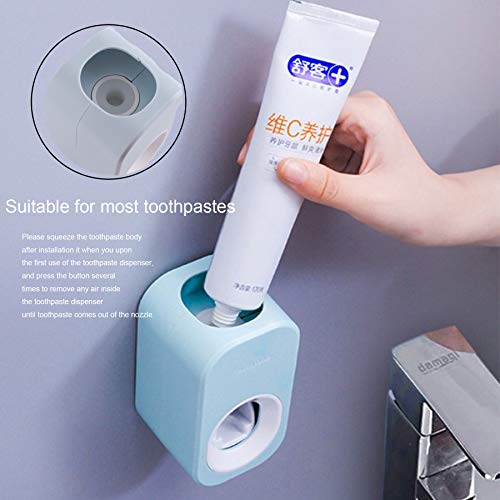 Automatic Toothpaste Dispenser Wall Mounted Toothpaste Squeezer for Kids and Adults