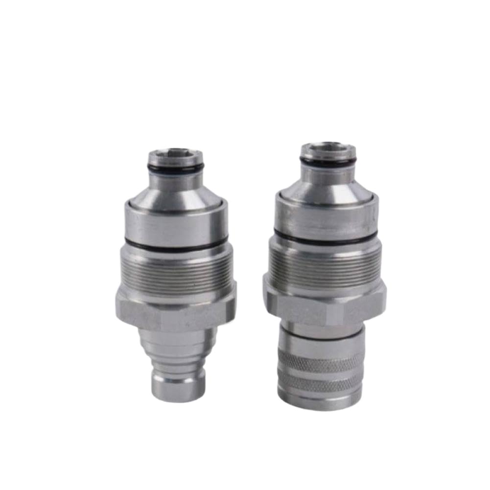 Cvytxesye Women's 7246802 Hydraulic Quick Coupler Flat Face Coupler Kit Or Male 7246802 7246799 Compatible With Skid Steer Loader 318E 319E 320E(7246802 )