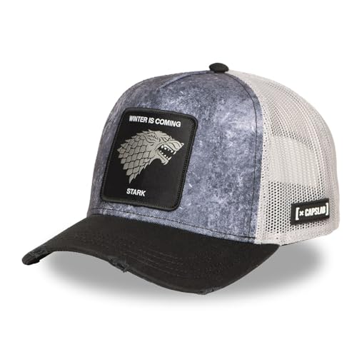 Capslab Winter is Coming Stark Game of Thrones Gris Negro Gorra