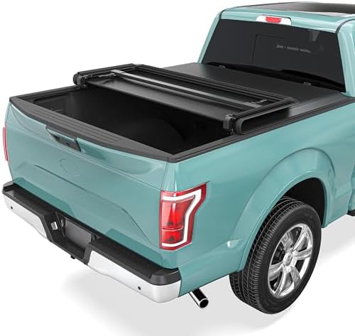 Soft Tri-Fold Truck Bed Tonneau Cover for 2015-2026 Ford F-150 F1...