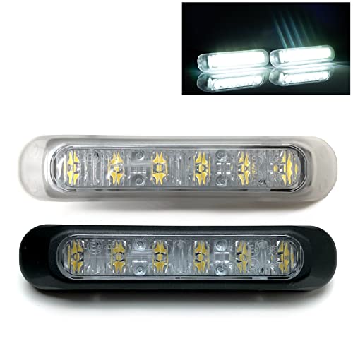 MelTruck LED Tagfahrleuchten Set - vorne - Compact - 12V/24V - E9 - wasserdicht - Paar - für PKW LKW Wohnmobil