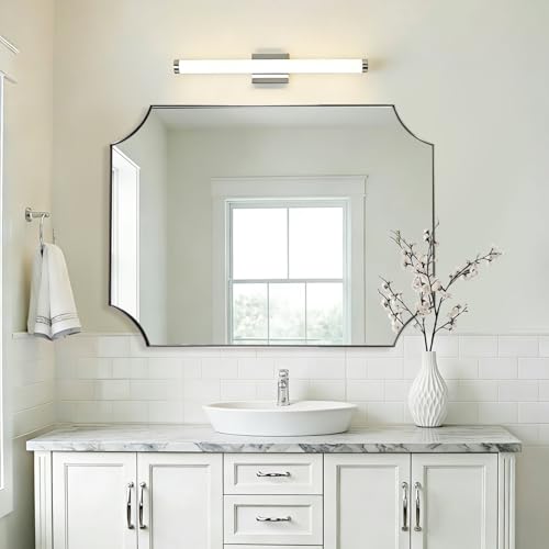 Image of MIRRORART Brushed Nickel Bathroom Mirrors for Over Sink,30x40'' Mirror