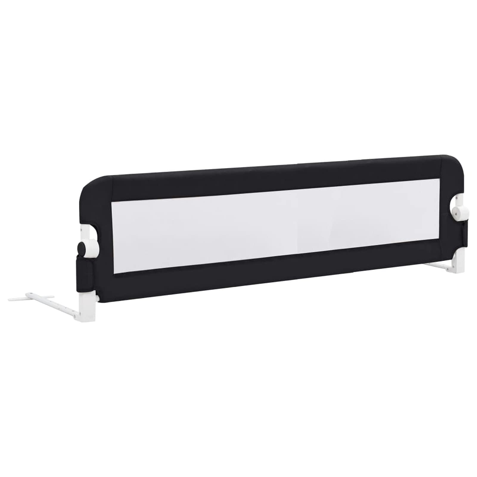 Mogou Barandilla de Seguridad Cama de niño, Barrera Seguridad Niños Cama, Barandilla Cama Niño, Baranda De Seguridad para Niños, poliéster Gris 150x42 cm
