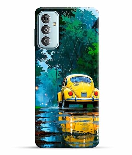 Image of Printed Hard Back Case Cover & Compatible for Samsung Galaxy F23 5G | Samsung M23 5G | Car Painting Art (Multicolor) - D1197