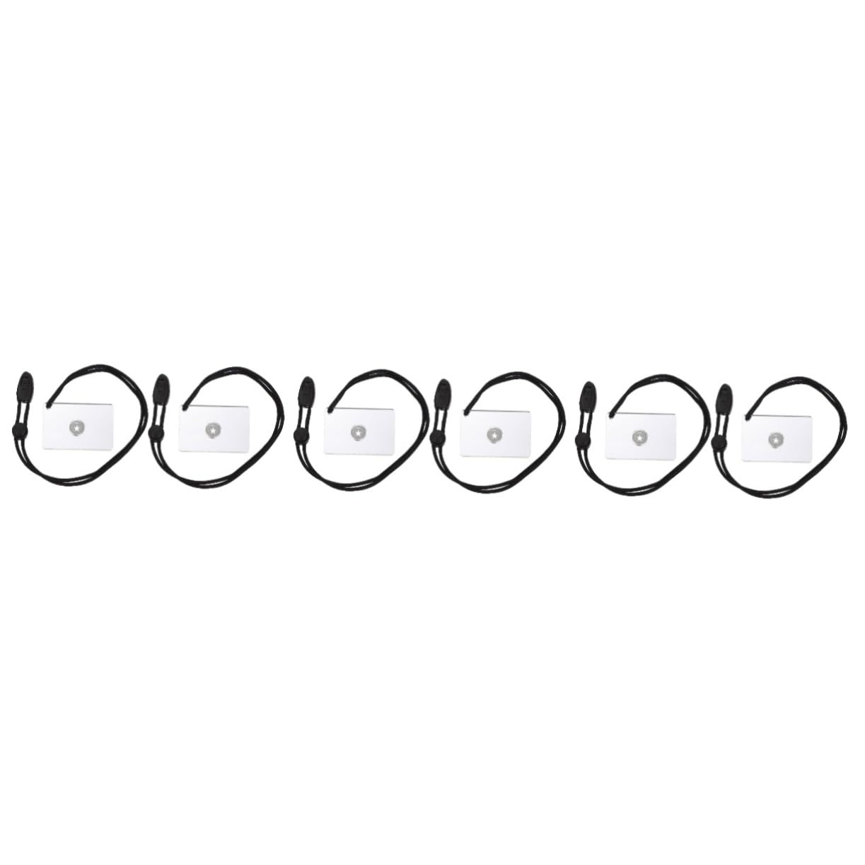 BESPORTBLE 6pièces Miroir De Signalisation Noctilucent pour Urgences Camping Et Randonnée Miroir Réfléchissant De Survie pour Secours