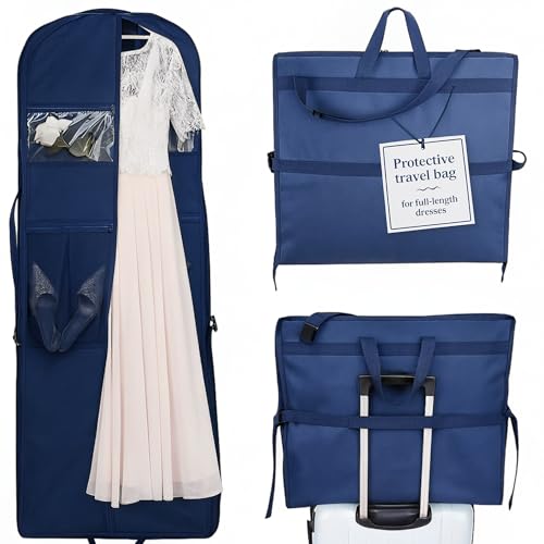 Sturdy Oxford polyester fabric - 72" Wedding Dress Garment Bag