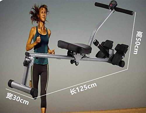 Image of Rowing Machine Foldable Indoor Rower Exercise Equipment with 12 Level Quiet Magnetic Resistance Tension Resistance Exercise for Whole Body