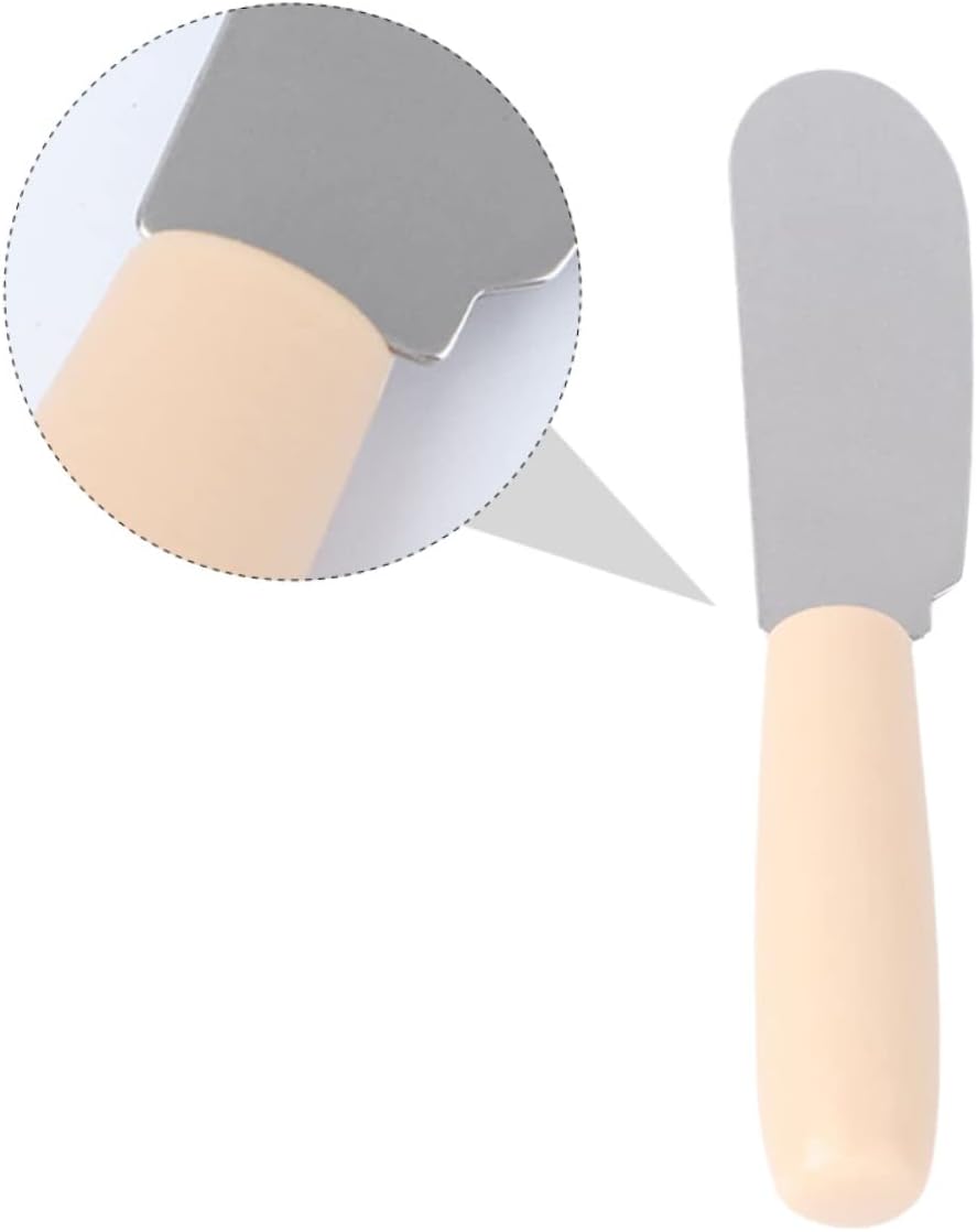16pcs Stainless Steel Butter Spatula Handles Versatile Cream Spreaders for Home Bakery and Restaurant Use for Spreading Butter Jam and Condiments