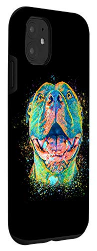 Iphone 11 Cute Pitbull Lover Pit Bull Painting Pittie Dog Face Case #TOP2