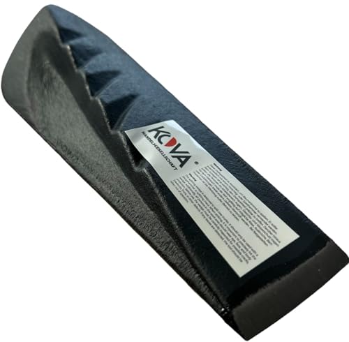 KOVA® Cale rotative massive pour bois 2,3 kg – Coin de fendage tranchant pour fendre le bois léger et sûr – Cale rotative pour hache fendeuse – Outil...
