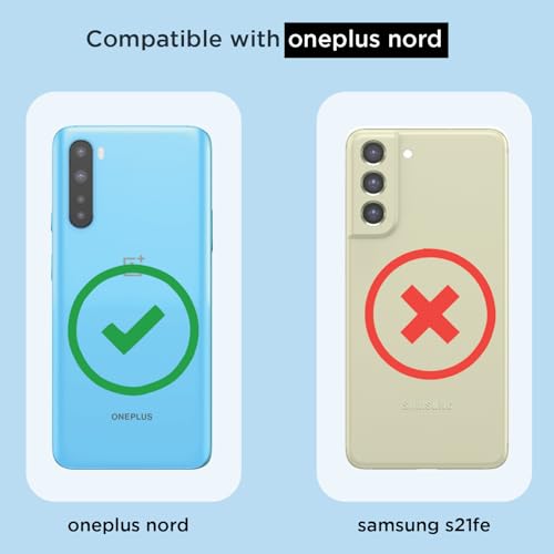 Image of Pikkme Back Cover for OnePlus Nord Mag-Safe Shockproof PC + TPU Protective Case Magnetic Support Bumper Case (Transparent Mag-Safe)