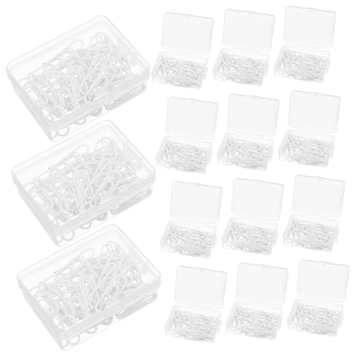 Trombones de bureau en métal blanc VILLCASE petits marque-pages papeterie