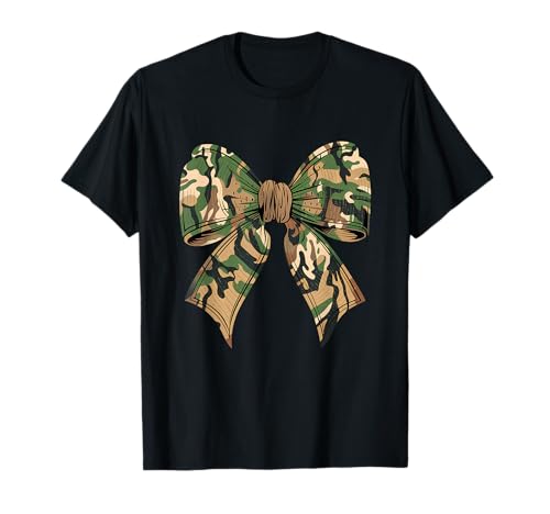 Camo Coquette Bow Hunting Camouflage Old Hunter Womens Girls T-Shirt