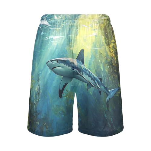Greatwhiteshark Seaweeds Pajama Shorts for Men Lounge Pants Athletic Shorts Super Soft Men Pajama Bottoms with Pockets, S-XXL2