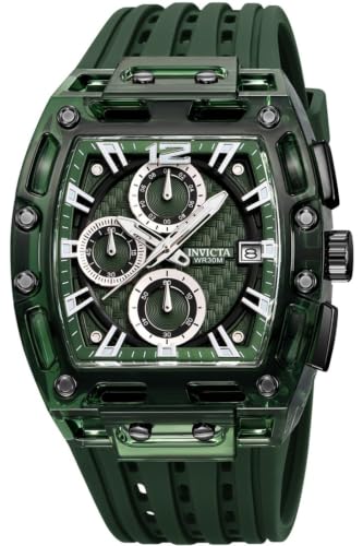 Montre Invicta S1 Rally 70144 pour homme au cadran vert vibrant et boîtier résistant de 42 mm