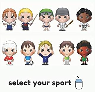 Select your sport : Adrenaline rush: Cartoon,Cute,Chibi,Small ... Lined, 6"x9", 100 page, Matte