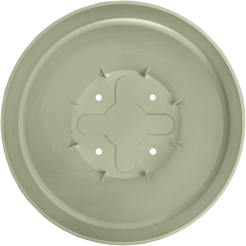 Elho Vibia Campana Round 47 - Outdoor Flower Pot - 100% Recycled Plastic - Diameter 47.0 x H 40.5 cm - Green/Pistachio Green