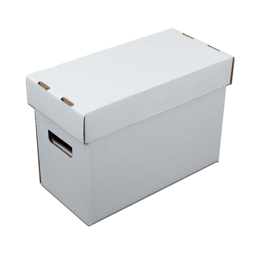 GRAND ORANGE 5 Pack Comic Book Storage - Holds 150-175 Comics, Moistureproof, Collapsible and Stackable Short Box