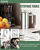 OZAVO Cafetière à Piston 1000ML INOX Isotherme avec 5 Filtres Remplacement French Press 3 en 1 Acier Français Cafe Filtre à Thé Manual - 1 Litre