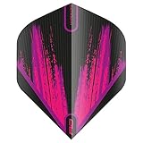 RED DRAGON Hardcore Radical Pink Splash Darts Flights - 4 Sets Per Pack