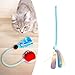 Gralara Interactive Cat Toys Ball Tail Rolling Ball Toy Tail Pet Supplies Lightweight Funny Electric Cat Toy for Indoor Cats Kittens, Blue