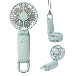 リズム(RHYTHM) ハンディファン 2025 大風量 静音 3WAY (手持ち 首掛け 卓上) ［国内メーカー］ 風量5段階 Ty..." 