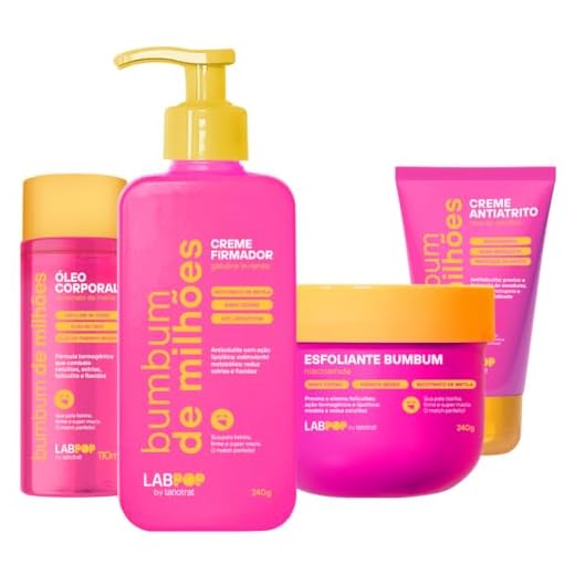 Kit Bumbum De Milhões Cuidado Corporal Completo 4 Produtos Antiatrito E Foliculite