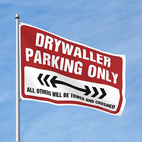 Drapeau drôle cloison sèche parking seulement pour dortoir et garage