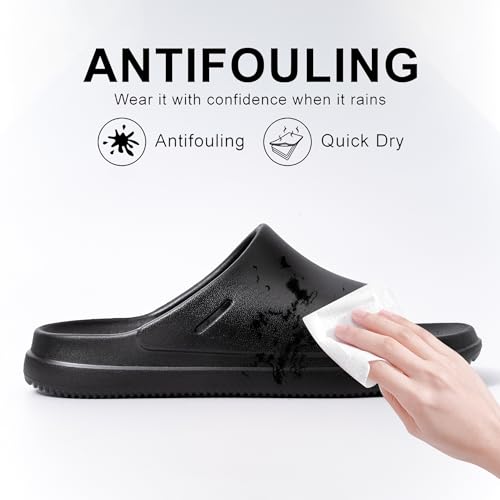 QIGEGE Cloud Slides Sandalsfor Men, Comfort Platform Lightweight Slippers Slides, Foam Shower House Slippers Summer Open Toe Recovery Sandals for Indoor and Outdoor4