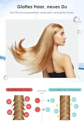 【Made in Japan & innovative Technologie】IONAC Duschkopf mit Filter, wasserenthärter Dusche, Spa zu Hause, Atopie geeignet, wassersparender Duschkopf, Duschfilter, shower filter for hard water