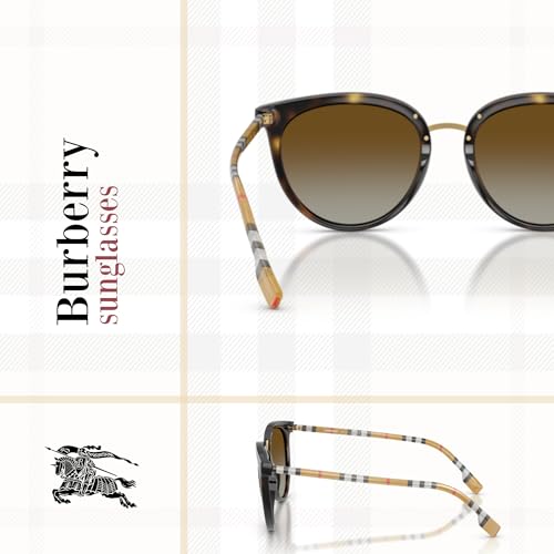 BURBERRY Willow BE4316 Round Polarized Sunglasses Bundle, Dark Havana by BURBERRY - Used condition - Image 5