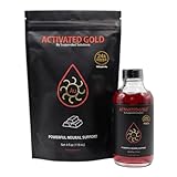 Suspended Solutions Activated Gold - 4oz, 24k Pure Colloidal Gold Supplement, Nano Gold Particles, Cognitive...