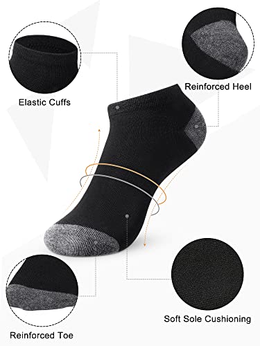 Foaincore 60 Pairs Mens Ankle Low Cut Socks Athletic Breathable Casual Mens Running Cushion No Show Socks2