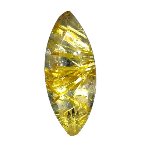 Pierre précieuse dorée marquise 25x10x8mm pour fabrication bijoux bague collier