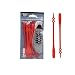 Lazy Laces Lot de 14 lacets en silicone à double trou pour adultes et jeunes enfants, Rouge,