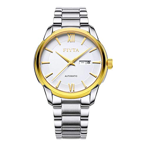 Montre en acier FIYTA Classic GA802071.TWW avec verre saphir et mouvement mécanique