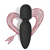 Apowand Mini Wand Massager with 10 Vibration Modes, Whisper Quiet, Cordless Waterproof Handheld Massager for Shoulder and Back Full Body Massage, Sports Recovery