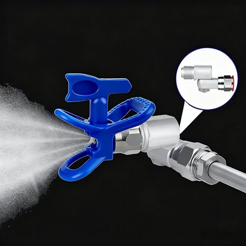 Image of (2pack) 235486 Airless Paint Spray Gun Swivel Joint | Compatible with Graco Sprayers Gun Accessories 7 /8 inch Thread 180 Degree Rotation