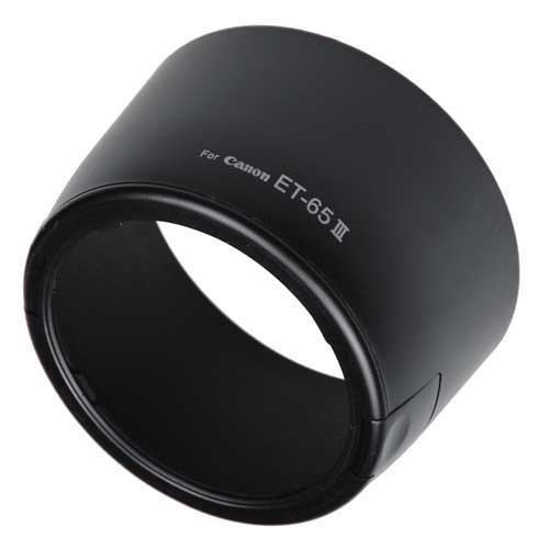 SHOPEE Branded Bayonet Lens Hood (ET-65III) Compatible for EF 85mm f/1.8 USM, 100mm f/2 USM, 135mm f/2.8 SF, and Other Compatible for EF Telephoto Zoom Lenses